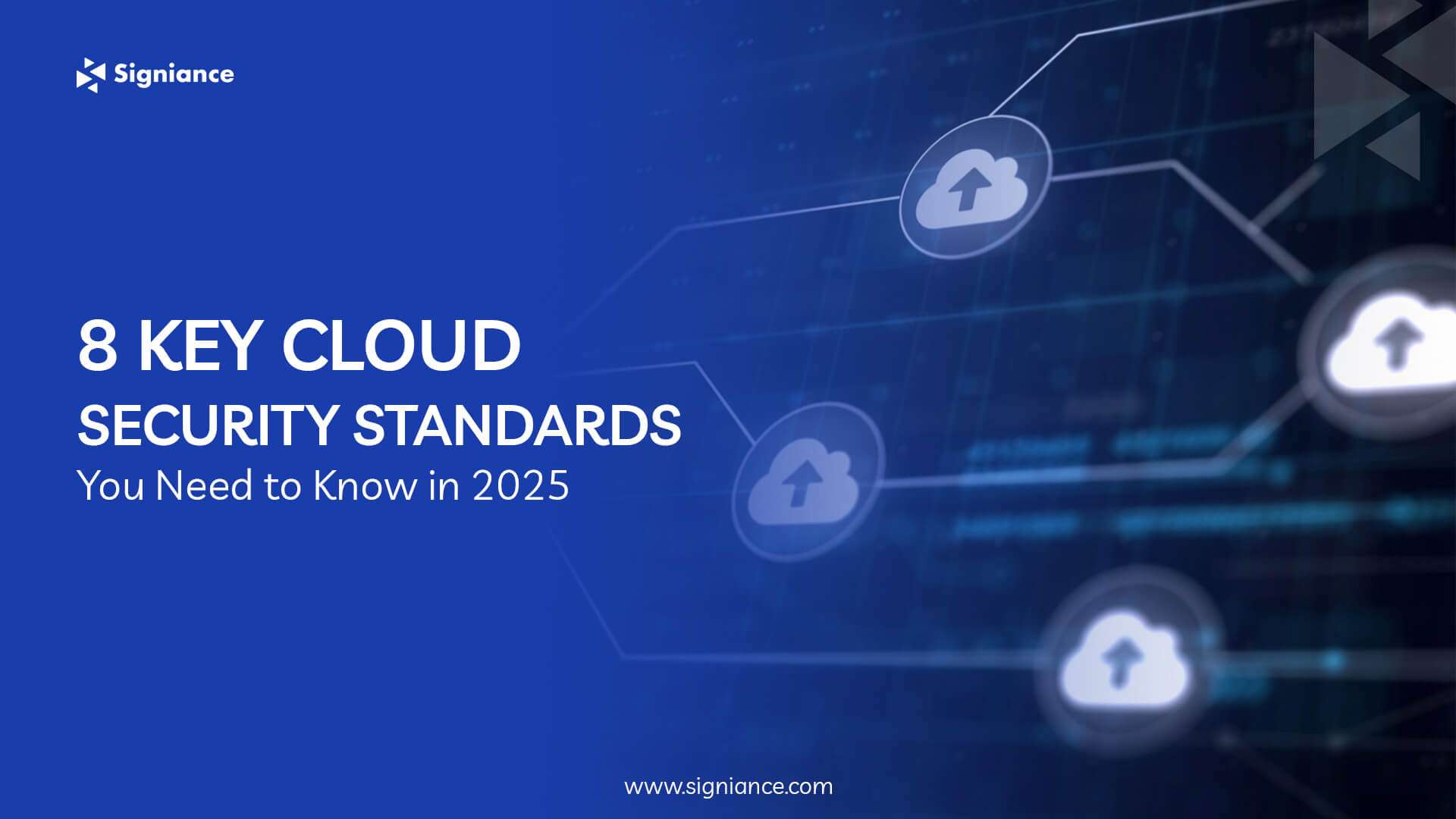 8 Key Cloud Security Standards You Need to Know in 2025- Signiance