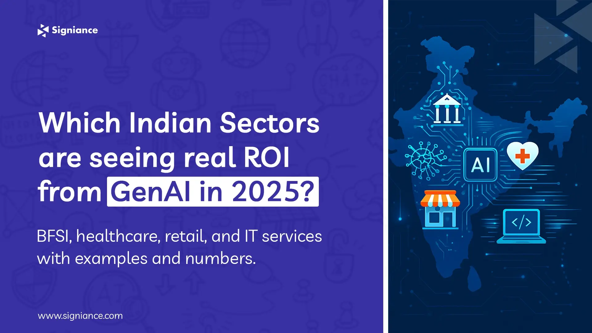 Which Indian sectors are seeing real ROI from GenAI in 2025-Signiance