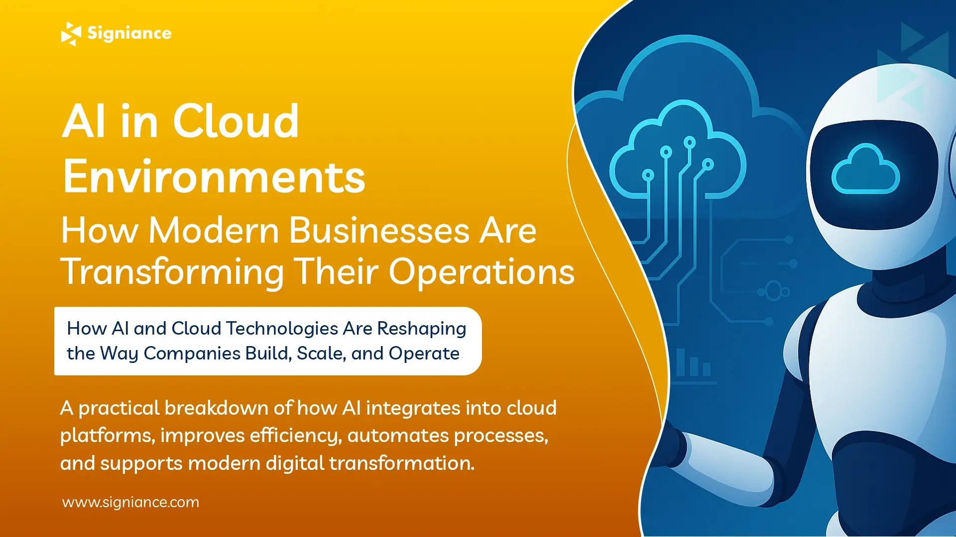 AI in Cloud Environments - Signiance