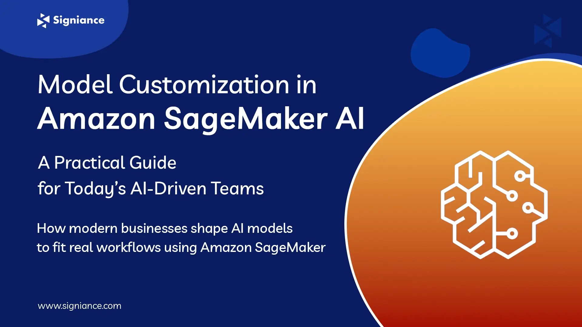 Model Customization in Amazon SageMaker AI - Signiance