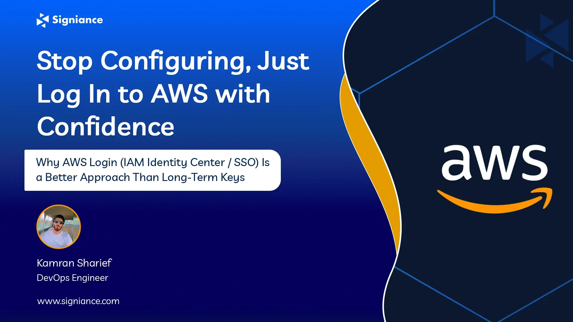 Stop using aws configure Just use aws login - Signiance