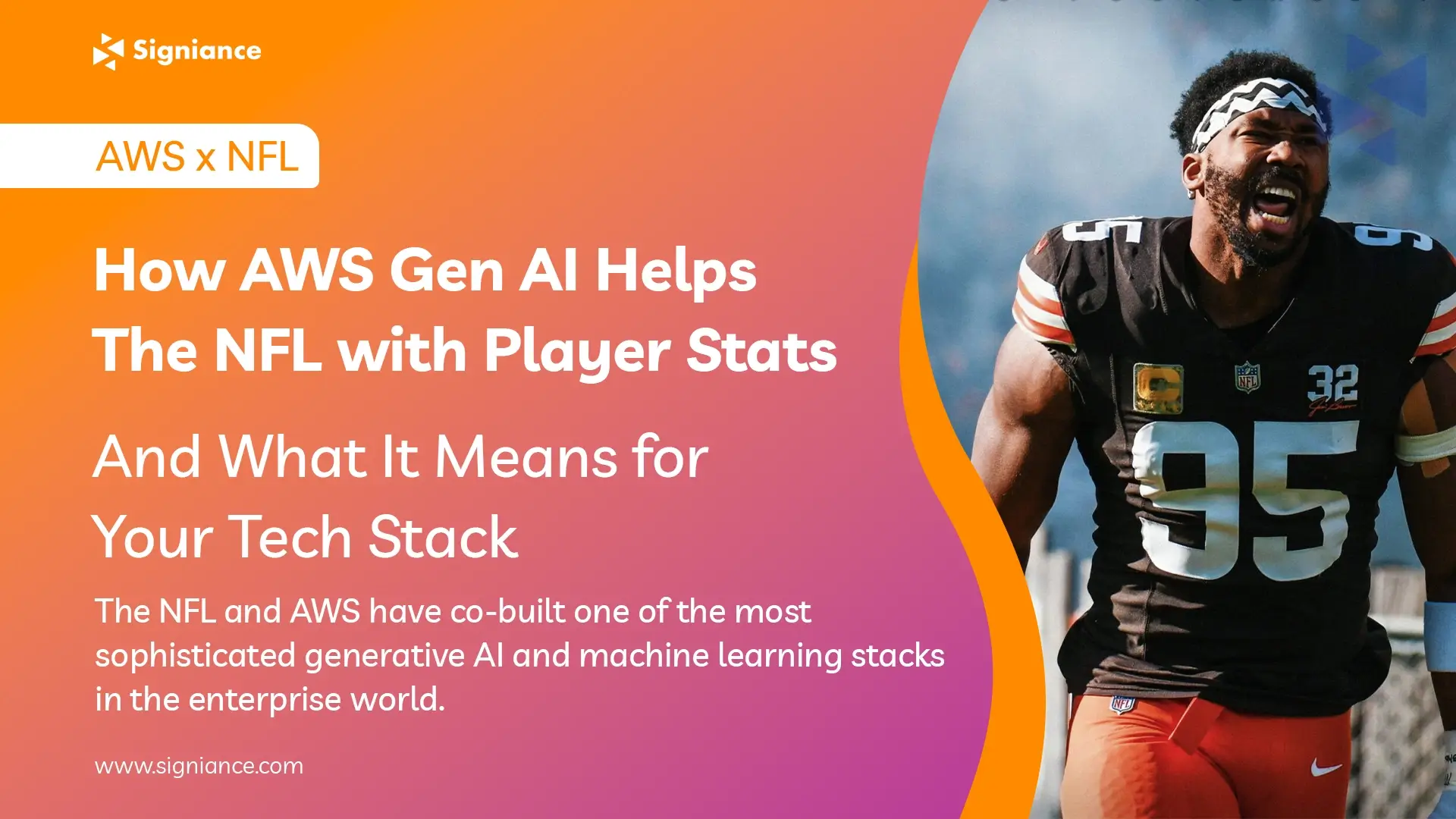 How AWS Gen AI Helps the NFL with Player Stats - Sachin Parekh - Signiance
