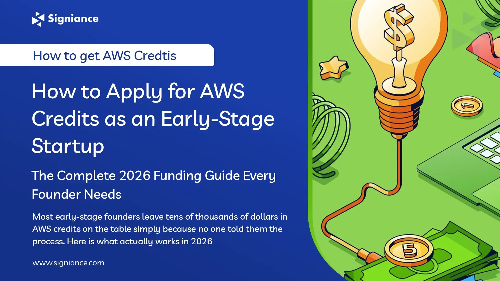 How to Apply for AWS Credits as an Early-Stage Startup - Signiance