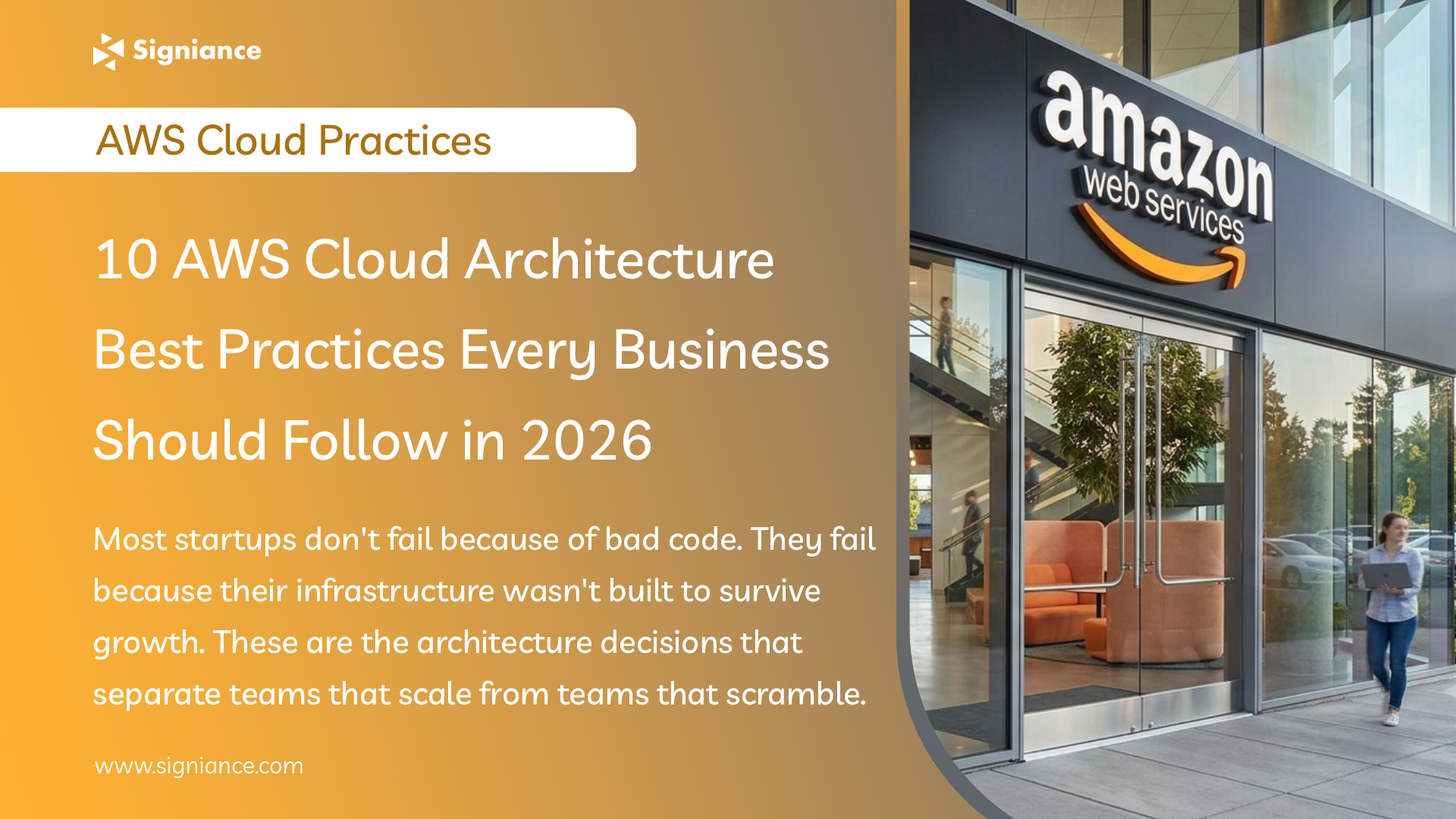 10 AWS Cloud Architecture Best Practices Every Business Should Follow in 2026 - Signiance